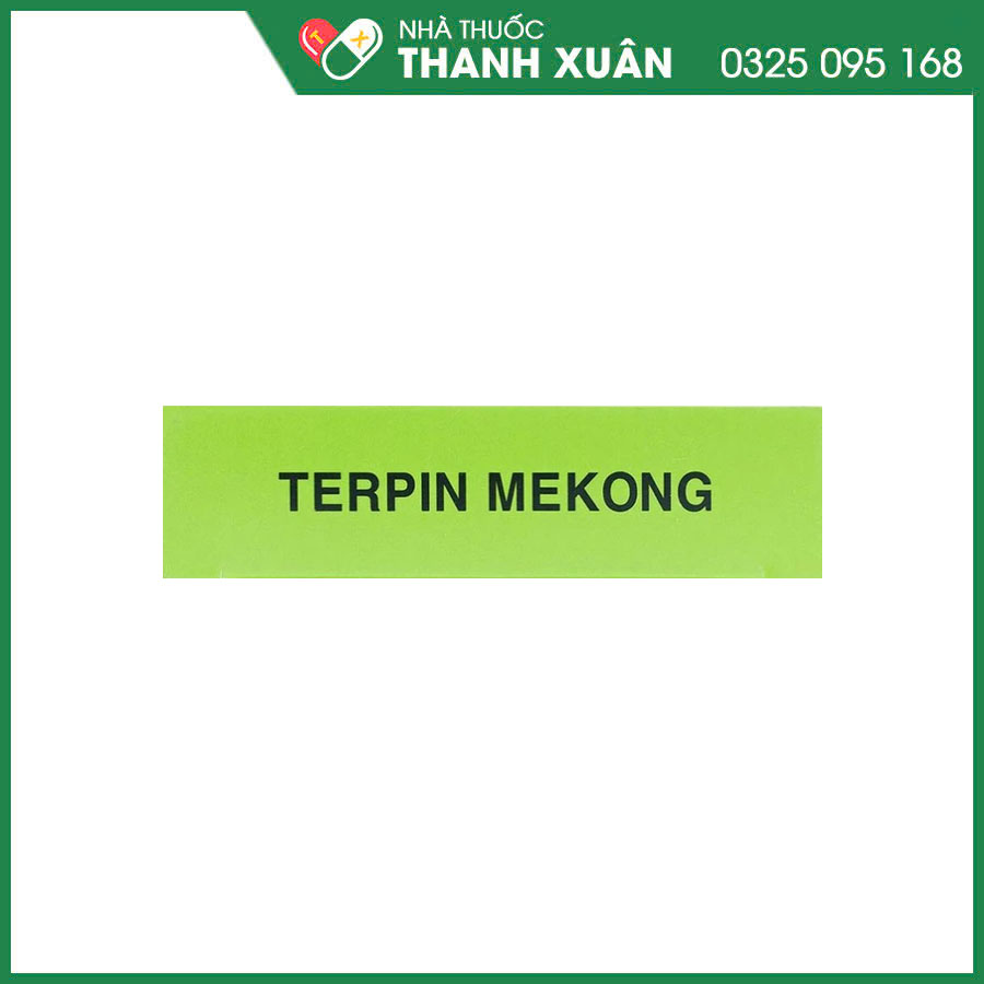 Terpin Mekong Mekophar giảm ho, long đờm và điều trị các rối loạn tiết dịch phế quản trong các bệnh phế quản - phổi